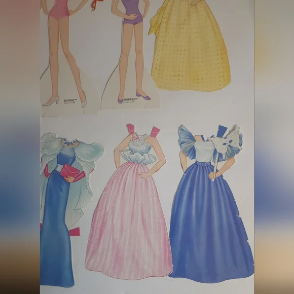 Vintage 1987 Jewel Secrets Barbie Paper Doll Mattel - Picture 4 of 10